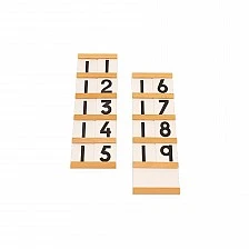 Πίνακες Nowa Szkola Montessori, για μέτρηση, 9 τεμάχια