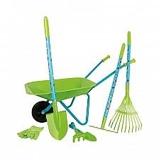 Σετ Small Foot Garden, με τρόλεϊ, 7 τεμαχίων