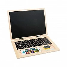 Small Foot ξύλινος λάπτοπ με μαγνητικό πίνακα, 30 x 22 x 1.5 εκ.