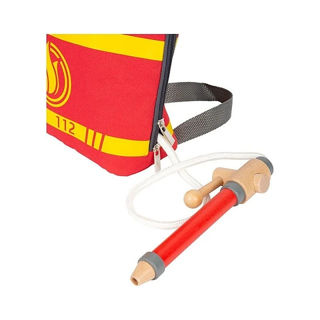 Σετ Small Foot Fireman, παιδικό, σε σακίδιο, ξύλινο