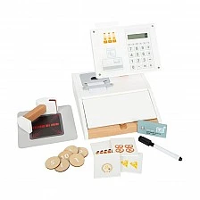 Ταμειακή μηχανή Small Foot Φρέσκια, με scanner, παιδική, ξύλινη