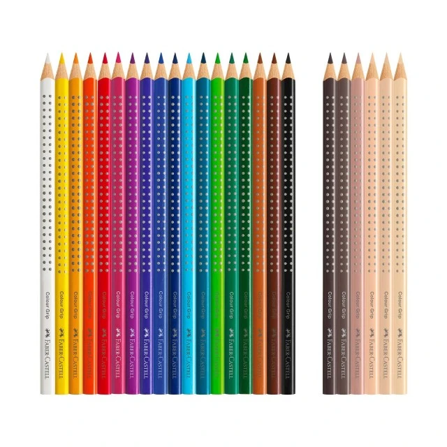 Faber-Castell χρωματιστά μολύβια Grip 2001 Skintones, 18+6 χρώματα