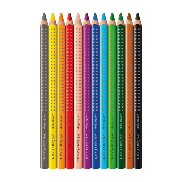 Faber-Castell χρωματιστά μολύβια Jumbo Grip, 12 χρώματα