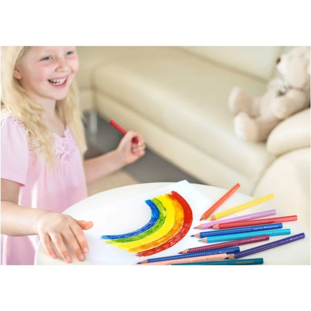 Faber-Castell χρωματιστά μολύβια Jumbo Grip, 12 χρώματα