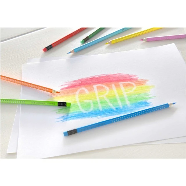 Faber-Castell μολύβια Grip 2001, σβήσιμα, 10 χρώματα