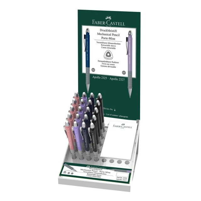 Faber-Castell μηχανικό μολύβι Apollo, 0.7 mm, 20 τμχ σε дисплей