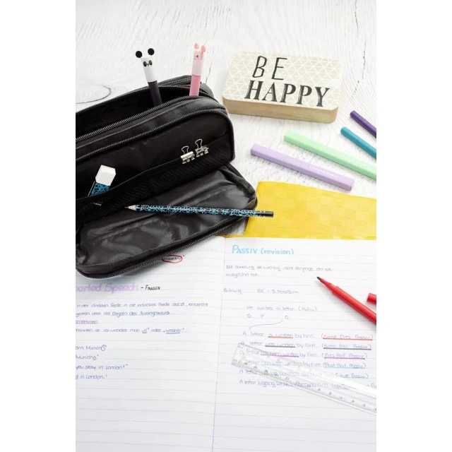 Τσάντα τουαλέτας Eberhard Faber, τρία διαμερίσματα, ανθρακί, άδειο