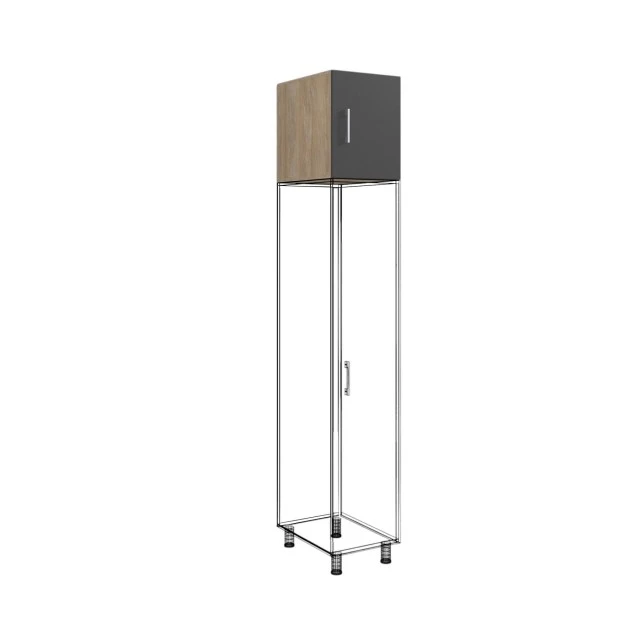 RFG επάνω μονάδα μονή 400 x 560 x 500 mm γραφίτης