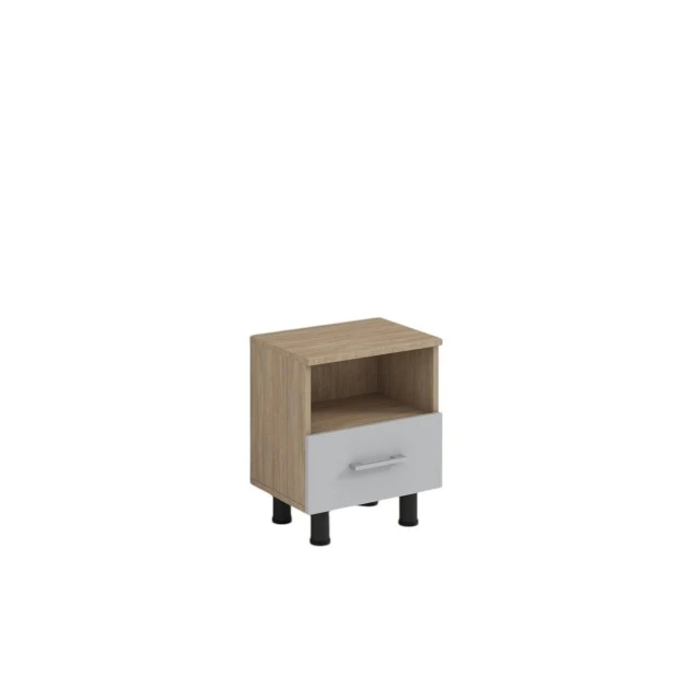 Ντουλάπι RFG, με συρτάρι και κόγχη, 420 x 300 x 500 mm, δρυς sonoma και γκρι
