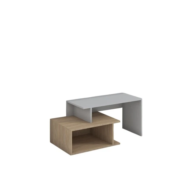 Έπιπλο τηλεόρασης RFG, 1250 x 500 x 500 mm, βάση από ξύλο sonoma, γκρι επάνω μέρος