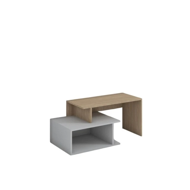 Έπιπλο τηλεόρασης RFG, 1250 x 500 x 500 mm, γκρι βάση, δρύινο επάνω μέρος sonoma