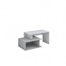 Έπιπλο τηλεόρασης RFG, 1250 x 500 x 500 mm, γκρι βάση, λευκό επάνω μέρος