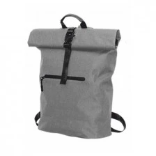 Σακίδιο πλάτης Rolltop, αδιάβροχο, με τσέπη, 300D RPET, 40 x 60 cm, γκρι