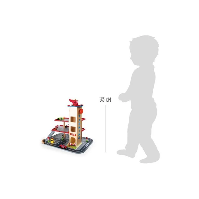 Small Foot γκαράζ στάθμευσης, 3 επίπεδα και πίστα αεροπλάνου
