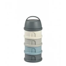 Δοχείο 4 τεμαχίων για σκόνη γάλακτος και σνακ, γκρι/μπλε