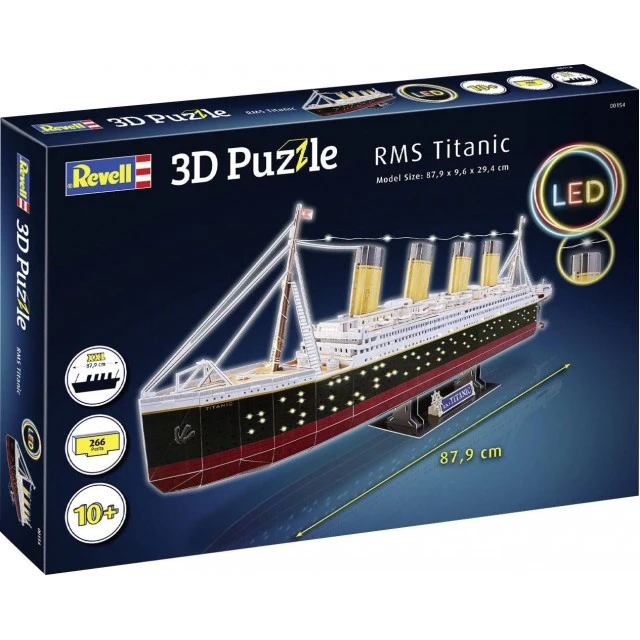 3D Παζλ RMS Titanic με φώτα πάγου, 266 τεμαχίων