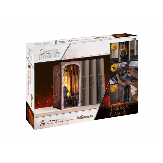 Μοντέλο συναρμολόγησης με φως LED, Revell, Σπίτι του Δράκου, Σιδερένιος Θρόνος, Μικροί Κόσμοι για συναρμολόγηση, 91 μέρη