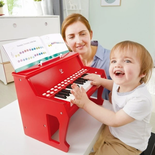 Hape Light Ξύλινο Πιάνο, Κόκκινο