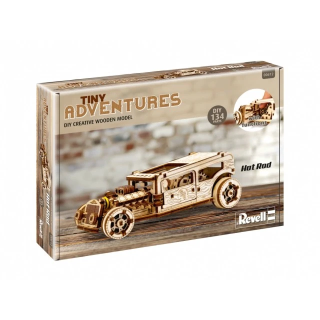 Ξύλινο κιτ μοντέλου, Revell, Little Adventures, Hot Rod, 141 τεμάχια