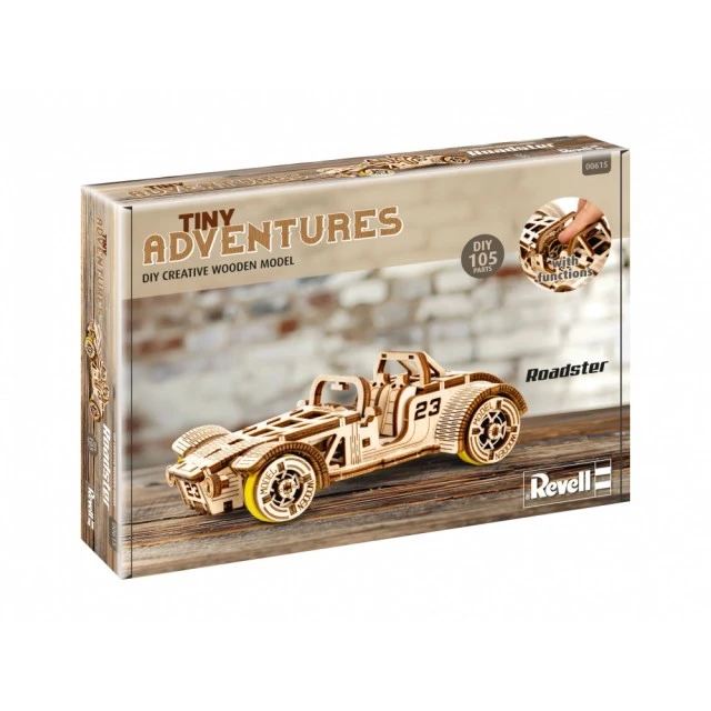 Ξύλινο κιτ μοντέλου, Revell, Little Adventures, Roadster, 111 ανταλλακτικά