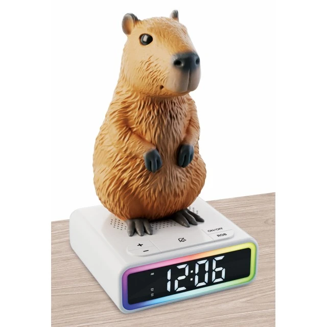 Ψηφιακό ξυπνητήρι με φως, Lisciani, Rainy Days, Capybara Friend