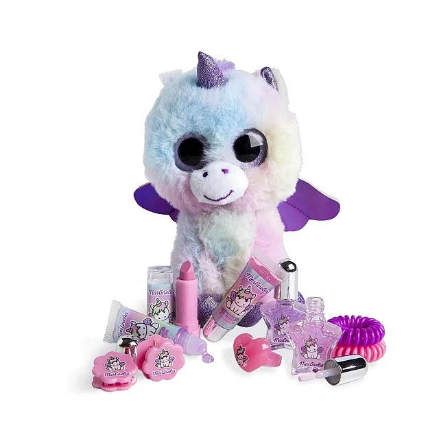Σετ καλλυντικών με λούτρινο παιχνίδι Little Unicorn, 11 τεμαχίων