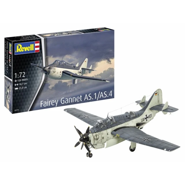 Μοντέλο συναρμολόγησης, Revell, βρετανικό μαχητικό Fairey Gannet AS.1/AS.4, 120 ανταλλακτικά