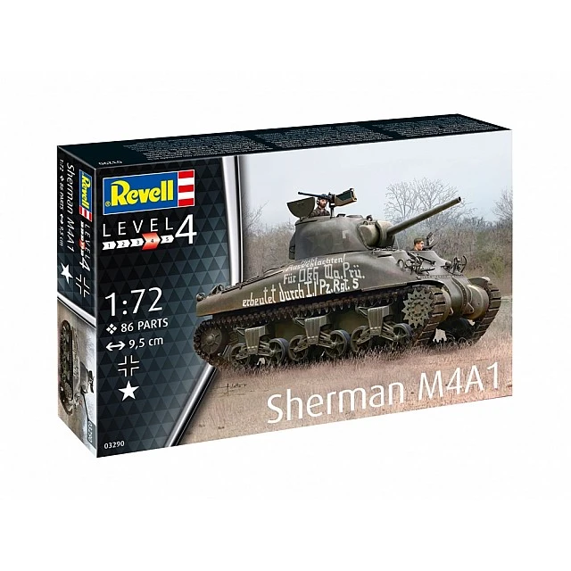 Μοντέλο συναρμολόγησης Δεξαμενή Sherman M4A1, 86 μέρη