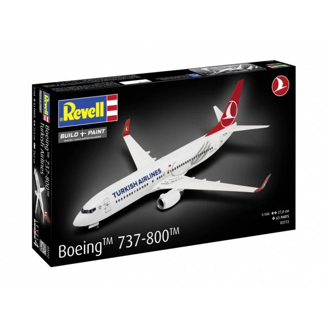 Μοντέλο συναρμολόγησης, Revell, Αεροπλάνο Boeing 737-800 Turkish Airlines, 63 ανταλλακτικά