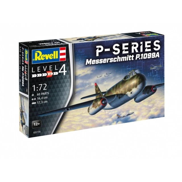 Μοντέλο συναρμολόγησης, Revell, Γερμανικό μαχητικό Messerschmitt P.1099A, 60 τεμάχια