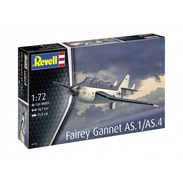 Μοντέλο συναρμολόγησης, Revell, βρετανικό μαχητικό Fairey Gannet AS.1/AS.4, 120 ανταλλακτικά