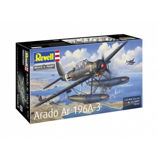 Μοντέλο συναρμολόγησης, Revell, υδροπλάνο Arado Ar196A-3, 192 ανταλλακτικά