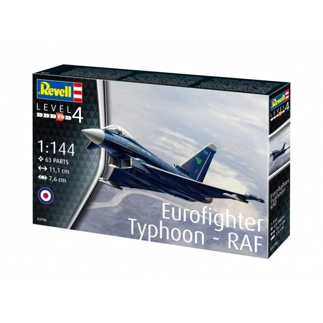 Συναρμολογημένο μοντέλο Eurofighter Typhoon RAF, 63 εξαρτημάτων