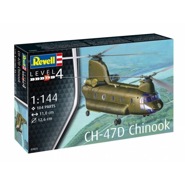Συναρμολογημένο μοντέλο ελικόπτερο Boeing CH-47D Chinook, 104 εξαρτήματα