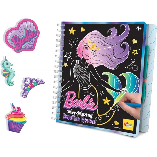 Σετ δημιουργικού, Lisciani, Barbie, Αποκάλυψη από το Scratch, Γοργόνα από το Scratchbook