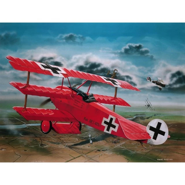 Μοντέλο συναρμολόγησης Fokker Dr.1 Manfred von Richthofen, 66 μέρη