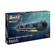Μοντέλο συναρμολόγησης, Revell, γερμανικό μίνι υποβρύχιο Molch, 35 τεμάχια