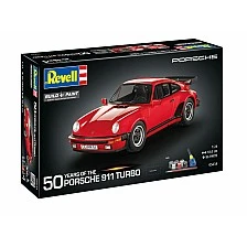 Μοντέλο συναρμολόγησης, Revell, Σετ δώρου αυτοκινήτου 50 ετών Porsche 911 Turbo, 86 ανταλλακτικά