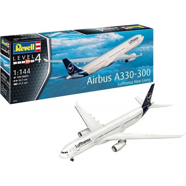 Συναρμολογημένο μοντέλο Airbus A330-300 Lufthansa New Livery, 108 εξαρτήματα