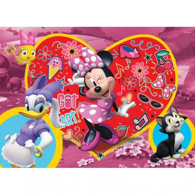 Παζλ, Lisciani, Minnie Mouse, Παζλ διπλής όψης 108 τεμαχίων