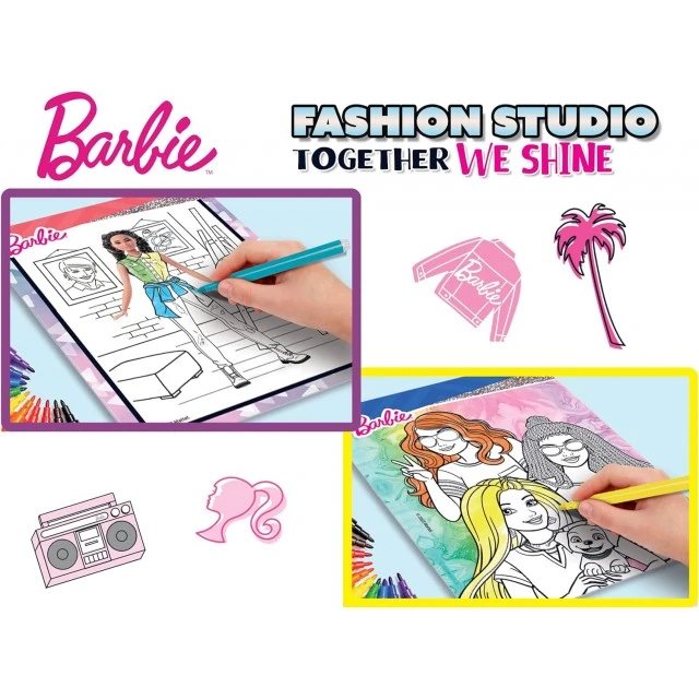 Δημιουργικό σετ, Lisciani, Barbie, Φάκελος στούντιο μόδας, Μαζί λάμπουμε
