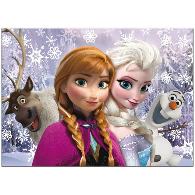 Παζλ, Lisciani, Frozen, Sisters Forever, Παζλ διπλής όψης 60 τεμαχίων