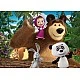 Παζλ, Lisciani, Masha and the Bear, Διπρόσωποι παζλ 4 x 48 τεμάχια
