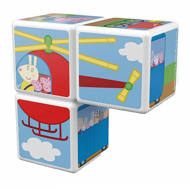 Μαγνητικός κατασκευαστής Magicube, Ταξίδι με την Peppa Pig 049, 3 κομμάτια