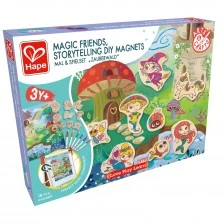 Δημιουργικό σετ, Hape, μαγνήτες DIY, Magic friends, 18 τεμάχια