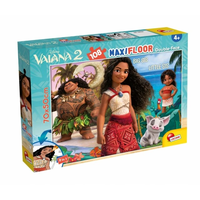 Παζλ, Lisciani, Moana 2, Παζλ διπλής όψης 108 τεμαχίων