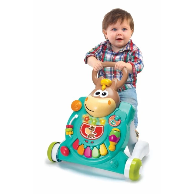 Διαδραστικό παιχνίδι, Infantino, B Kids, 3 σε 1 Στράτα μωρού και τραπεζάκι για άλογα, Μπλε