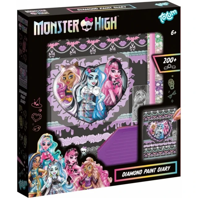 Δημιουργικό κιτ, Totum, Monster High, Διακοσμήστε το δικό σας μυστικό ημερολόγιο με διαμάντια
