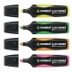 Σετ δείκτες κειμένου, Stabilo, Green Boss ST6070/4 φθορισμού, 4 χρώματα