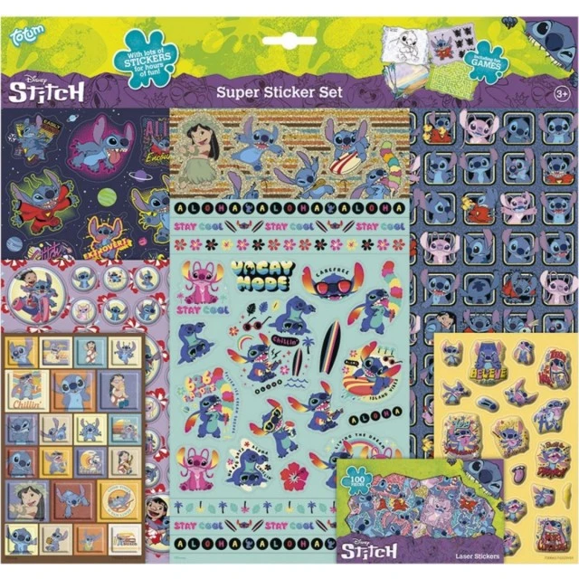 Σετ αυτοκόλλητων Disney Stitch, 11 τεμαχίων